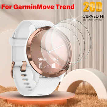 1-5 ks Smartwatch Screen Protector pre Garmin Presunúť Trend Anti-scratch Tvrdeného Skla Ochranná Fólia pre Garmin Presunúť Trend Hodinky