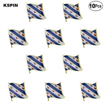 10pcs veľa Friesland Klopě Pin Vlajka odznak Brošňa Kolíky Odznaky 10Pcs Veľa