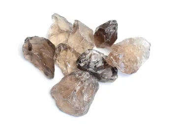 200g Prírodné Údená Quartz Drsné Kamene Rock Crystal Reiki Liečenie Metafyzické Surového Kameňa s Puzdro Zadarmo
