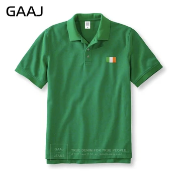 2019 Muži Polo Známa Značka Oblečenia Výšivky Írsko Vlajka Írsky Trikolór Muži Ženy Bežné Mužské Femme Bavlna Pološte Tričko