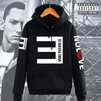 2021 jar a na jeseň hot pánske / dámske Kapucňou, Eminem tlač pribrala Pulóver Mikiny pánske športové oblečenie fas