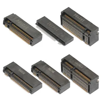 2ks M. 2 Konektor 67P E M KĽÚČ NGFF Rozhranie Zásuvka SSD zásuvky H=3.2 / 4.2 / 4.8 / 6.7 / 8.5 M. 2 SSD Slot NGFF Zásuvky Horúca novinka