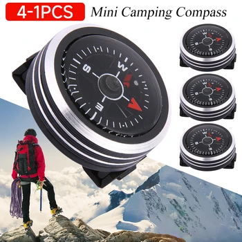 4-1PCS Prenosné Vonkajšie Kompas Hliníkovej Zliatiny Orientácia Kompas Odnímateľná Navigácia Kompas Kompas Bussola Camping Dodávky