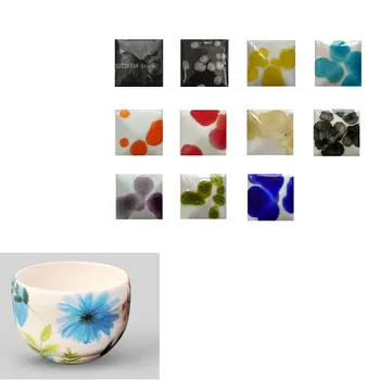 50g Keramické Mikrokryštalický Koncentrované Farebné Glazúry Diy Teplota Média Glazovaná Keramika, Maľované Pigment Keramiky Nástroj
