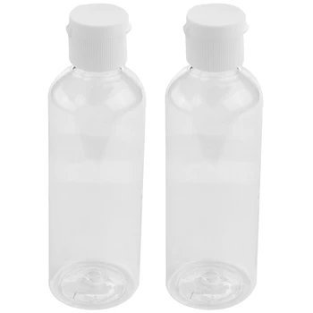 8 X 100 ml Plastových Jasné, Flip Fľaše Cestovné Šampón, Krém, Kozmetické Kontajner