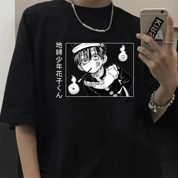 90. rokov Japonské Anime Wc Viazaný Hanako Kun T Shirt Mužov Kawaii Bežné Vtipné Karikatúry Grafiky, Tees Manga Topy Unisex Tričko Muž