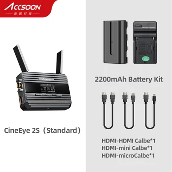 ACCSOON CineEye 2S Mini Wireless Video Audio Vysielač, Prijímač Prenos Video 400 ft Živé vysielanie