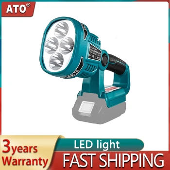 ATO Akumulátorové LED Baterka Pracovné Svetlo Baterka LED Lampa USB Vonkajšie Núdzové Osvetlenie Reflektor pre Makita Batérie 18V