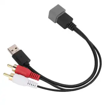 Autorádio Kábel MP3, WMA, WAV Formáte Audio Vstup Adaptér Kábel pre Auto
