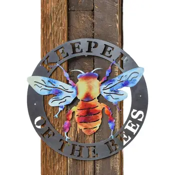 Bee Wall Art Chovateľ Včiel Kovových Stien Umelecké Dekoratívne Kovové Steny Prihláste Sa Pre Včelárov Ručné Rustikálny Vitajte Prihláste Statku