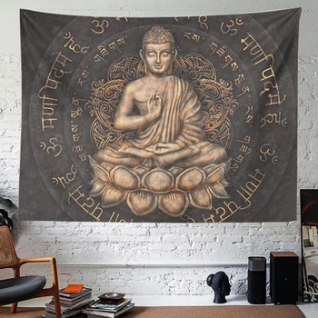 Buddha Gobelín Stene Visí Meditujúcej Osoby, Sedem Čakier Indickej Hippie České Dekoratívne Yoga Mat Stenu Spálne Dekor Tém