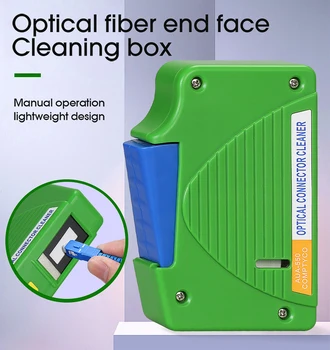 COMPTYCO AUA-550 Blue Box Optického Vlákna konci tvár čistenie box Ftth (fiber utieranie nástroj pigtail cleaner kazeta vlákniny Nástroje