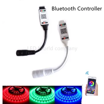 DC 5V 12V 24V Mini RGB Bluetooth-kompatibilné Radič Hudby Mini RGB Bluetooth-kompatibilné LED ovládač Pre RGB LED Pásy