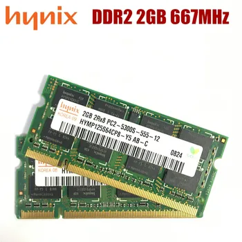 Hynix DDR2 čipset 2GB 2Rx8 PC2-5300S Laptoop 2G RAM DDR2 667MHz PC2 5300S Notebook Notebook pamäť