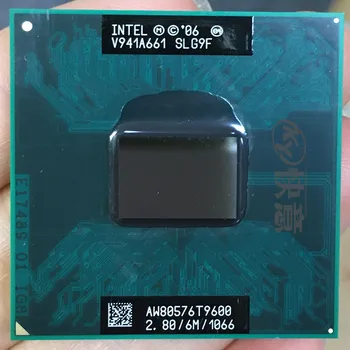 Intel Core 2 Duo T9600 SLG9F SLB47 2.8 GHz Dual-Core Dual-Niť, CPU Processor 6M 35W Socket P