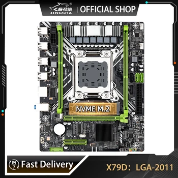 JINGSHA X79 Doske LGA 2011 Podpory Xeon E5 V1 V2 CPU Procesor DDR3 RAM Dual Channel S NVME M. 2 SATA 3.0 M-ATX Mobo
