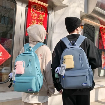 Kórejský populárne študentská aktovka muž cestovné športový batoh dievča školský batoh, veľká kapacita batoh počítač taška školy