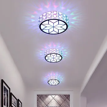 LED crystal chodby, svetlo, chodba svetlo, veranda, ľahké, moderné a jednoduché stropné svietidlo, vstupná hala kruhové svetlo balkón