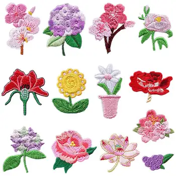 Mini Kvety Žehlička Na Škvrny Dekoratívne Vyšívané Škvrny Šiť Na Patch Nášivka pre JeansClothing Klobúk Bunda