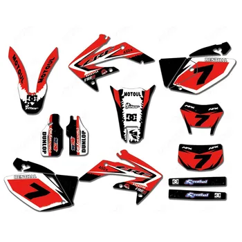 Motocross Celý súbor grafických odtlačkový aršík nálepiek, súpravy Pre Honda CRF250X 2004 2005 2006 2007 2008 2009 2010 2011 2012 2013-2015-2019
