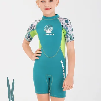 Neoprénová 2,5 mm Potápačský Oblek SwimwearShort Surfovanie Plavky pre Dievčatá Potápanie Deti Prcka na Ochranu pred Slnkom Šnorchlovanie Surfovať Oblek