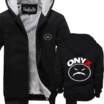 Nové ONYX Bacdafucup Rap, Hip Hop Music pánske Čierne hrubé hoodies Cartoon hoody mužov Unisex Nové Módne bunda muž hrubé hoodies