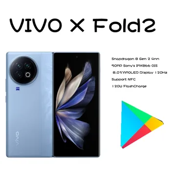 Nový Príchod VIVO X Násobne 2 5G MobilePhone 8.03 palcový Sklopiť Obrazovku 2K E6 120Hz AMOLED Snapdagon 8GEN 2 Octa-Core 120W SuperCharge