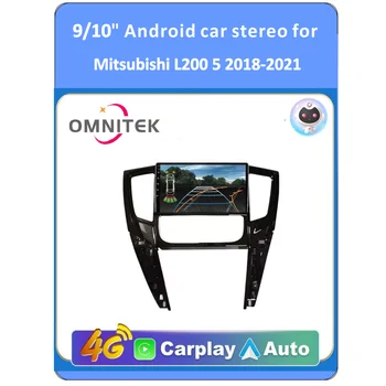 OMNITEK Pre Mitsubishi L200 5 2018 -2021 Android 12 autorádia Multimediálne Auto Stereo Carplay GPS Navigácie Prehrávač