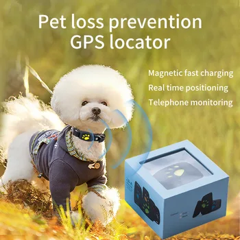 Pet Gps Lokátor Pes, Mačka Gps Smart Locator Nositeľné Pet Tracker Anti-Loss Záznam Sledovania Nástroj