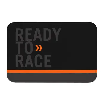 Ready To Race Logo Rohožky Anti-Slip Vchod, Kuchyňu, Kúpeľňu Podlahy, Dvere, Rohože, Racing Sport Motocyklový Jazdec Garáž Koberec Koberec