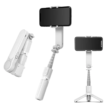 Ručné Gimbal Stabilizátor pre Telefón Vzniku Režim Selfie Stick s Stabilný Statív 3 Farebné Režimy Vyplniť Svetlo Diaľkové Spúšte