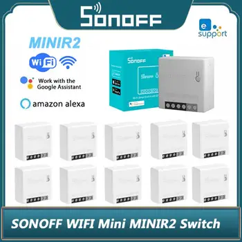 SONOFF MINIR2 Wifi Mini Smart DIY Prepínače MINI R2 Prepínač Podpora 2-Spôsob Kontroly EweLink APLIKÁCIE Ovládanie Práce S Alexa Domovská stránka Google