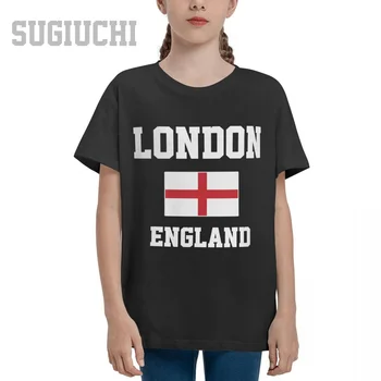 Unisex Mládež Chlapec/Dievča Anglicko Londýn Kapitál T-shirt Deti tričko tee 100% Bavlna Tričko o-krku krátky rukáv Deti
