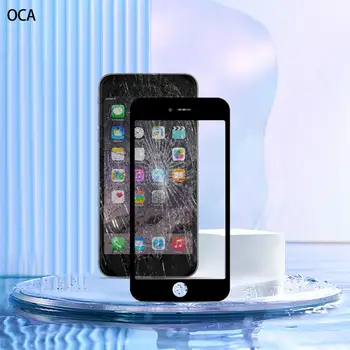 Vymeniť Rozbité Časti s OCA Lepidlo Úplné Pokrytie Chytrý Telefón Sklom Náhradný Set pre iPhone SE2