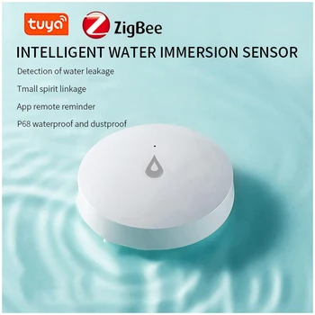 Zigbee Smart Vody Detektor Úniku Zigbee Vody Alarm Senzor Prepojenie Detektor Pre Vodné Inteligentný Život Povodne Snímač Zigbee Diaľkové Moni